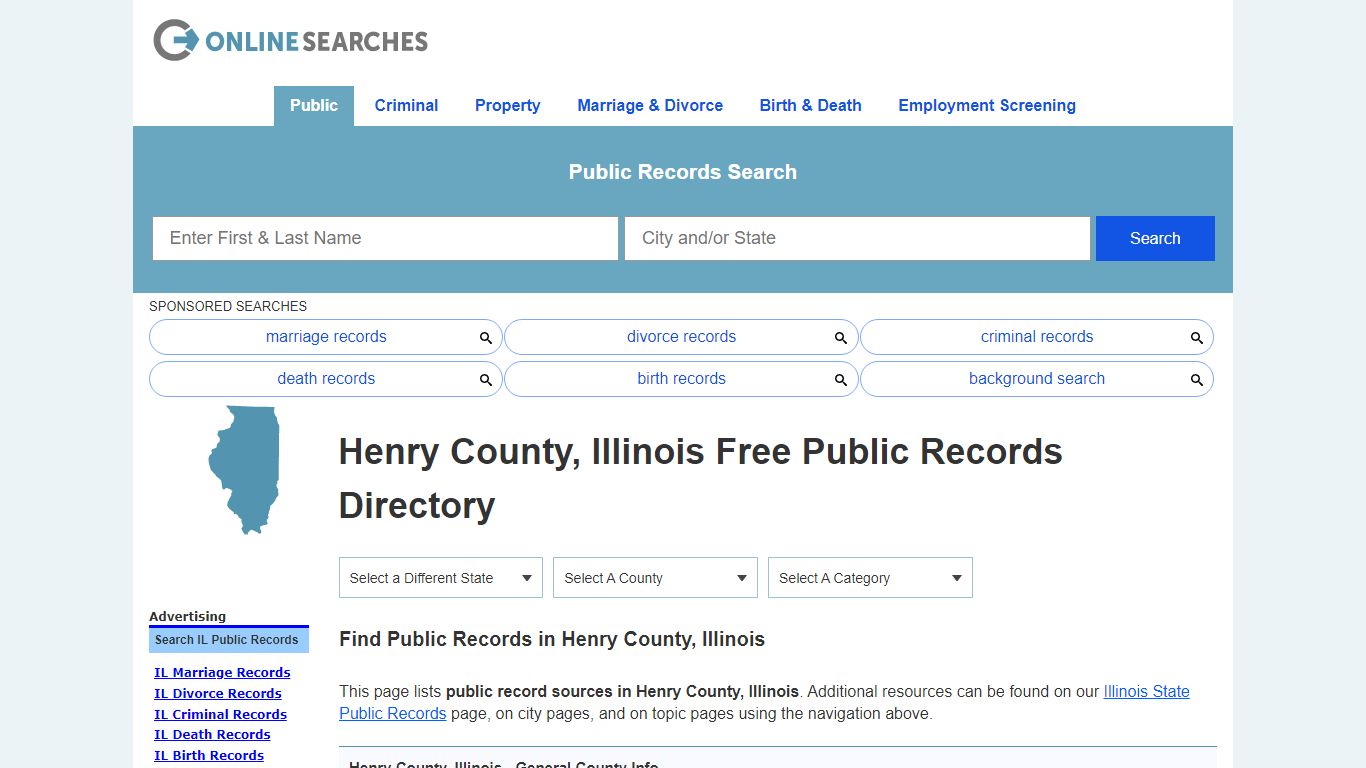 Henry County, Illinois Public Records Directory